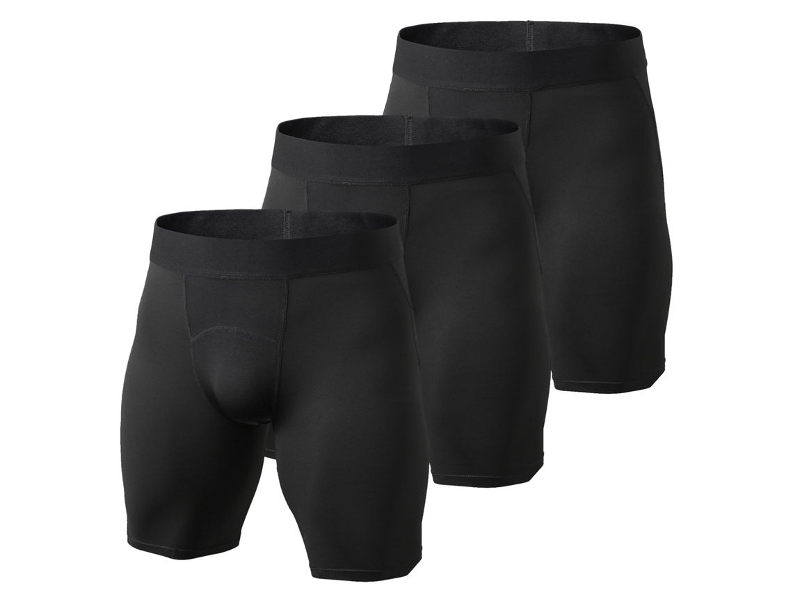 3 Pack Calcinha Boxer Masculina Respirável Para Esportes E Treino