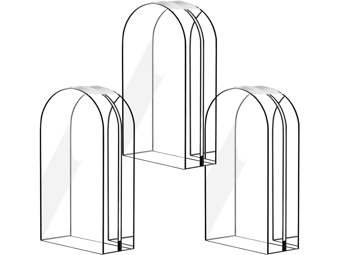 Capas Para Casacos E Ternos Para Guardar No Armário | 3 Capas Transparentes Com Zíper Armazenament Gokoco