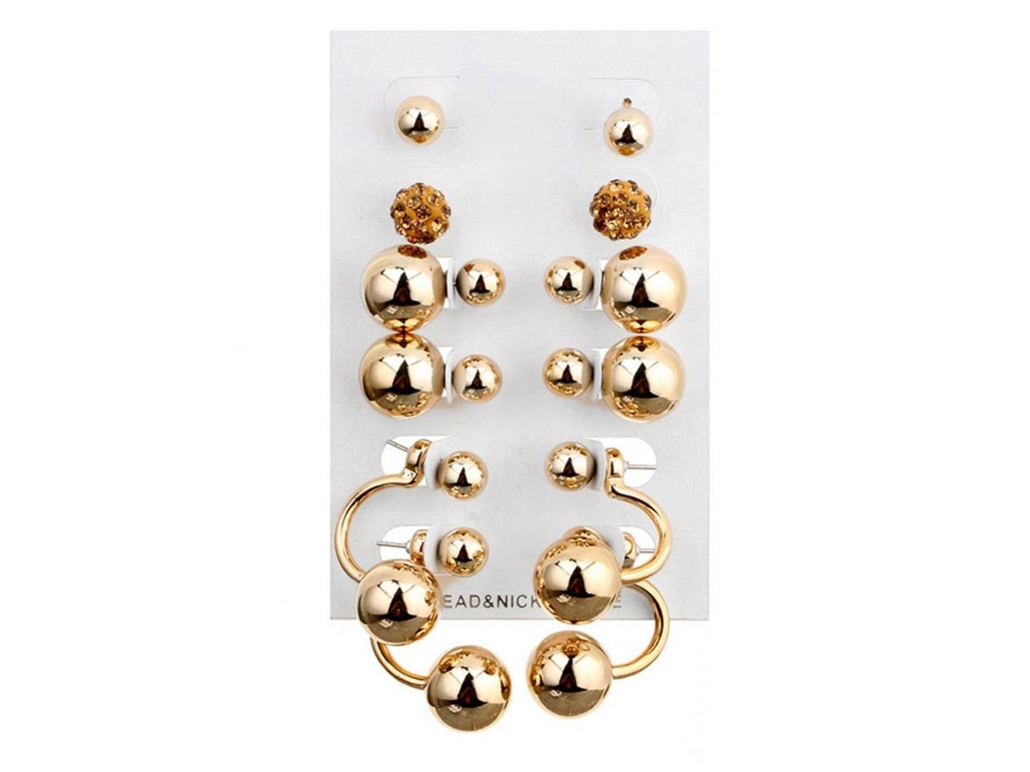 Brincos De Ouro Moda Feminina Acessório