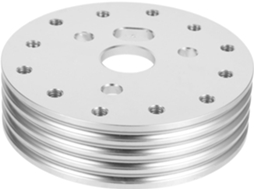 Adaptador de cubo de volante de 6 rodas para veículos, espaçador de volante com design elegante.
