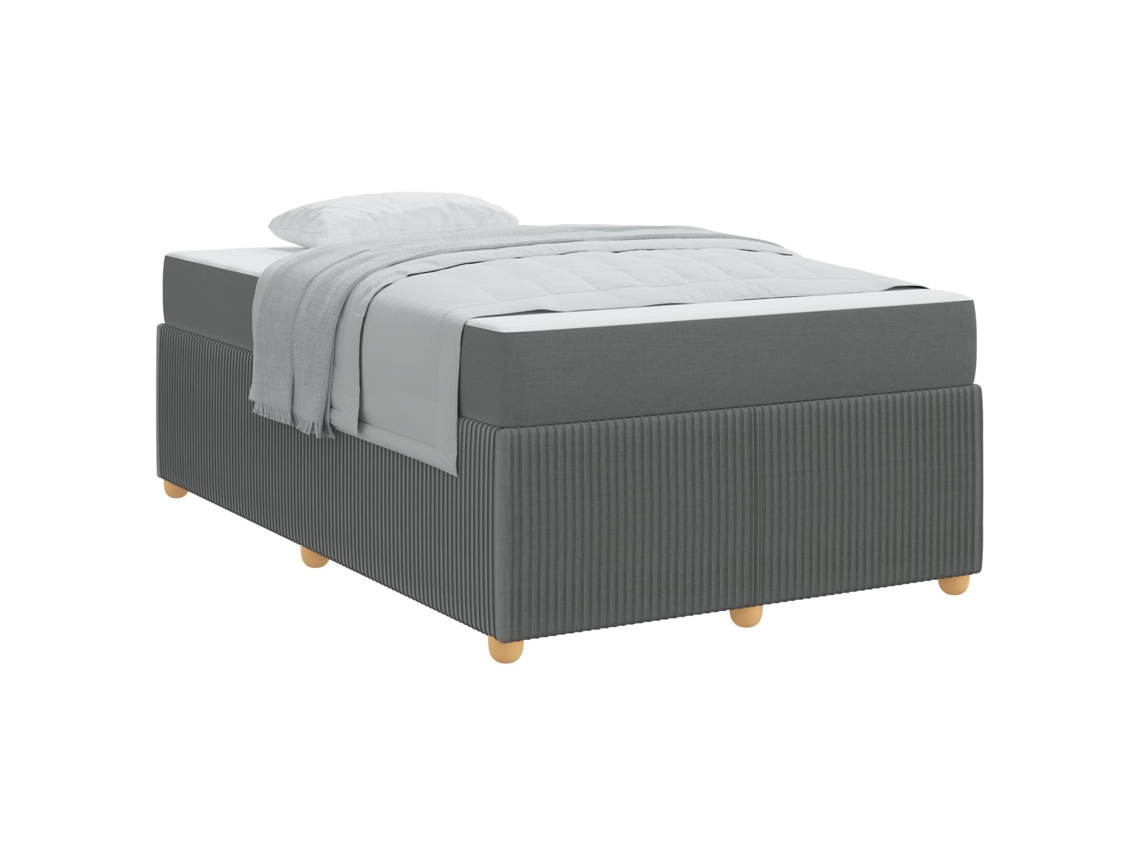 Estrutura da Cama com Colchão Cinza Escuro Tecido MAISON EXCLUSIVE 120x190 cm
