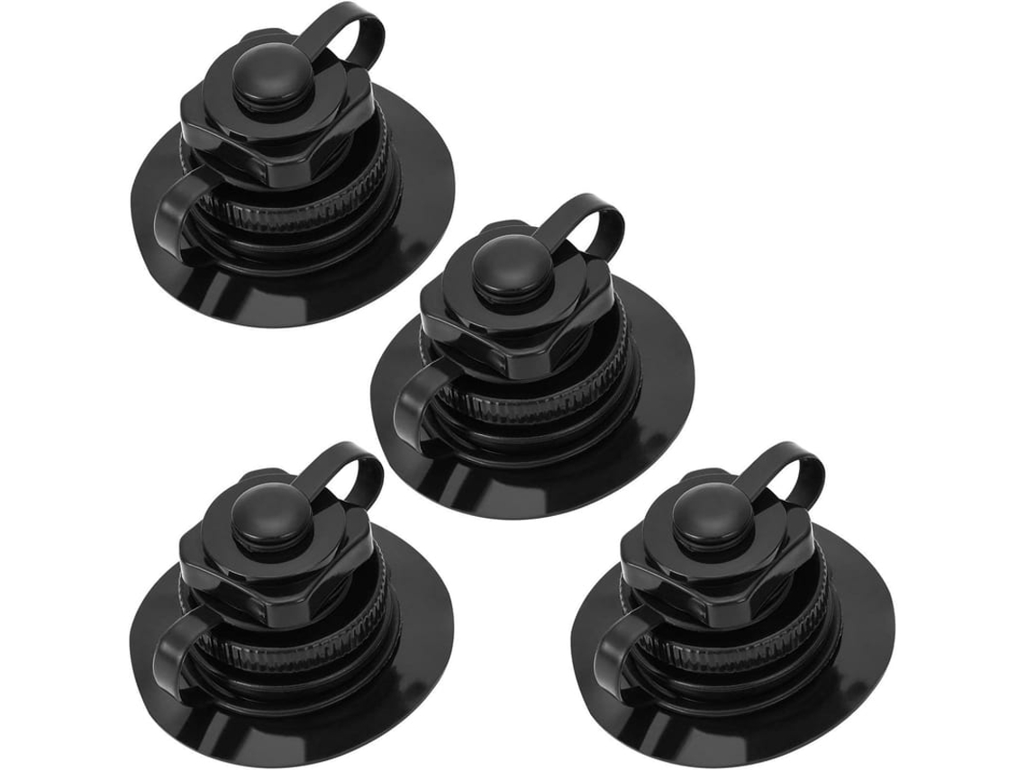 4pcs Válvula De Ar Boston Universal Unidirecional Para Balsa Kayak Piscina Barco Cama Inflável Preta