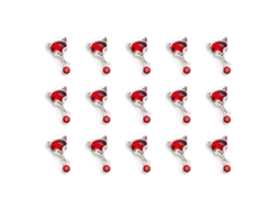 15Pcs Ornamentos de Unhas de Liga Laço de Diamante de Zircônia em Estilo Cartoon NEVEANCE