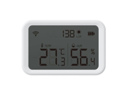 Termômetro E Higrômetro Sem Fio Zigbee Inteligente Com Sensor De Temperatura E Umidade, Alertas Por Aplicativo E Exportação De Dados.