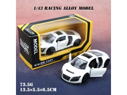 Miniatura de Carro em Liga Metálica, Escala 1/43, com Mecanismo de Fricção, Brinquedo Infantil. MDUG