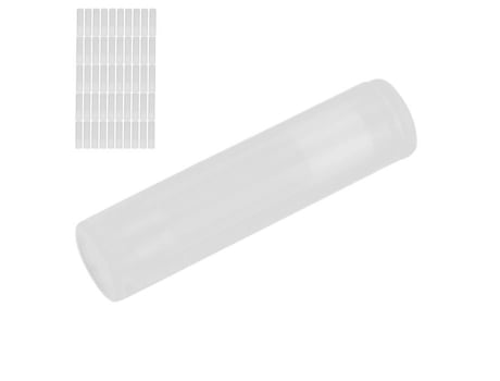 Tubos vazios para bálsamo labial, 50 peças, kit de tubo vazio para bálsamo labial, recipiente translúcido Vingvo
