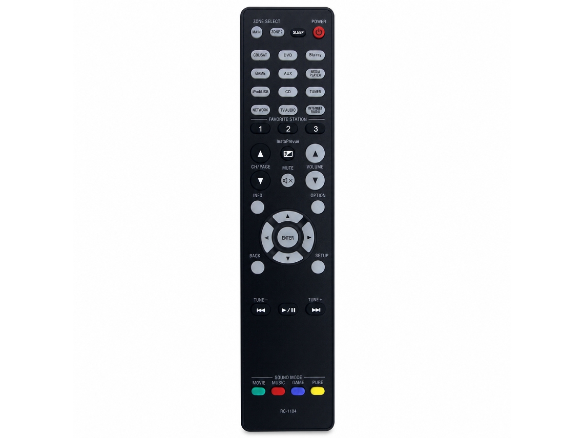 Comando Remoto Compatível Com Amplificador Av Denon Rc-1184_dae
