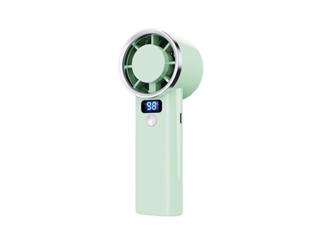 Ventilador De Mão Verde Menta Resfriamento Portátil Com Bateria De Longa Duração Slowmoose Mdug