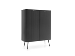Cômoda Preta, Pés: Preto, 103 X 129 X 39 Cm 3E 3XE LIVING.COM