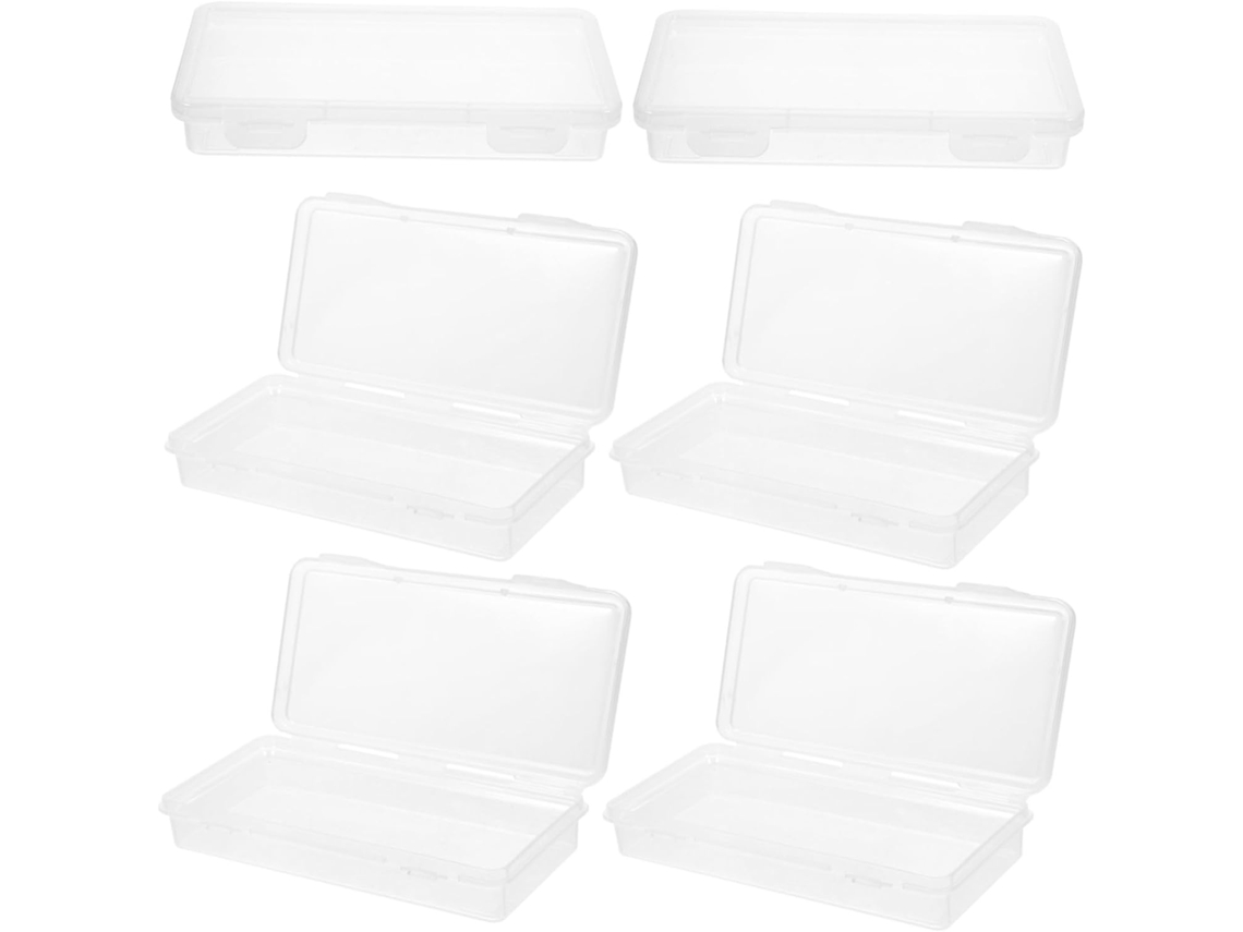 Lurelia Kit 6 Estojos Transparentes Empilháveis, Organizadores De Plástico