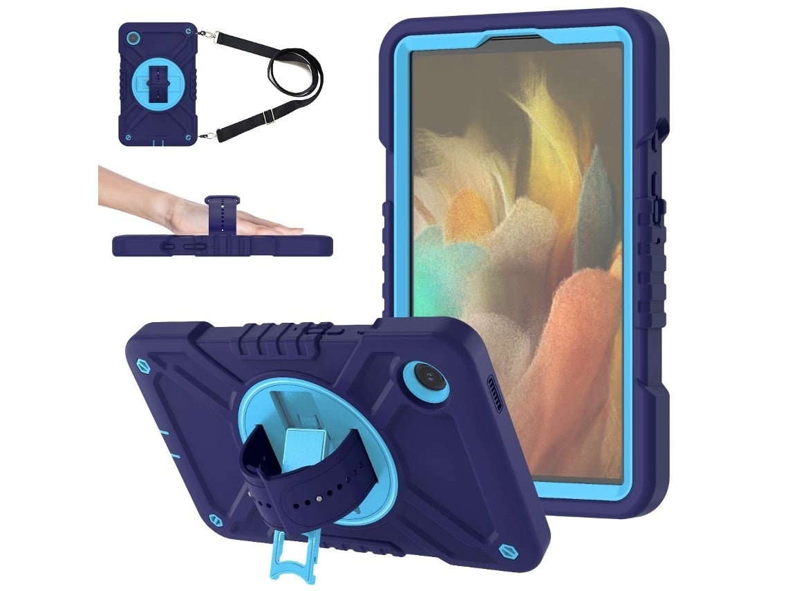 Capa Para Tablet Lurelia, Compatível Com Ipad Pro 112018/20/21/22/air4/air5 Com Alça, Azul Marinho, Pc, Suporte Giratório, Proteção Antiquedas