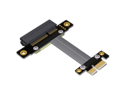 Cabo Extensor Pci E Pci Express 4x Para 1x, Adaptador De Placa Express Com Rotação Dupla De 180 Graus. Aquaforge