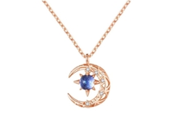 2026-collar Com Pingente De Lua Crescente, Estrela E Sol Nobre E Elegante De Alta Qualidade Para Moda