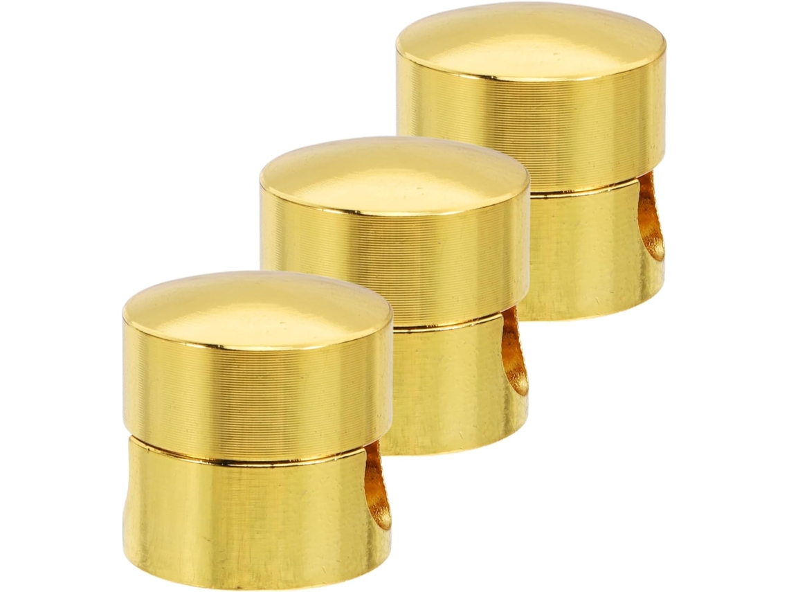 Ganchos De Alumínio Dourado, Conjunto De 3 Unidades Para Fixação De Cabos Elétricos.
