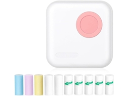 Mini Impressora Térmica Bluetooth com 10 Rolos de Papel e para Fotos. SFUSHOS