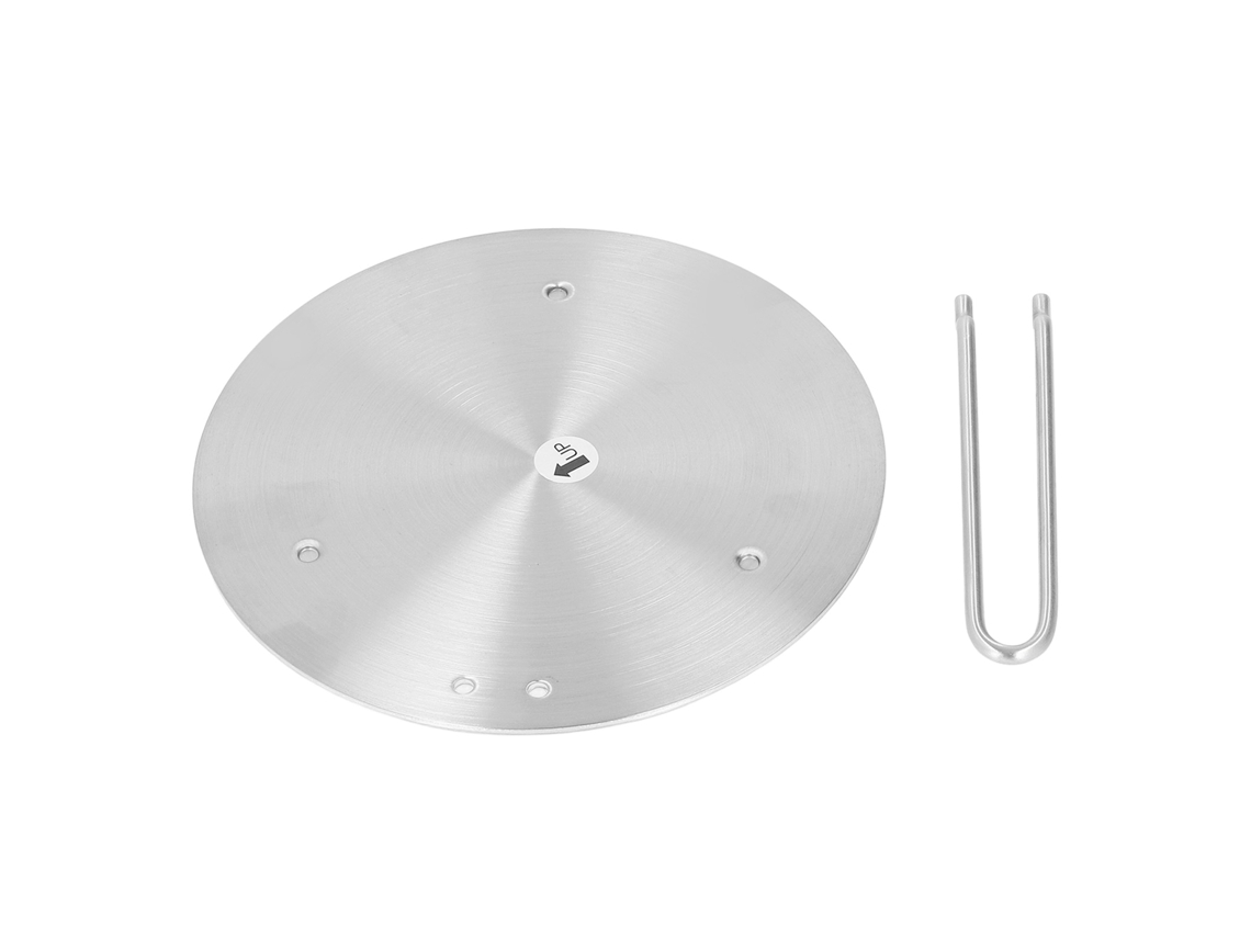 Placa difusora de calor em aço inoxidável com cabo, para fogão de indução, 21.5cm | S/MARCA