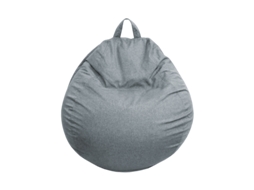 Pufe Pêra Bananair 80 X 70 Cm Cinzento Escuro
