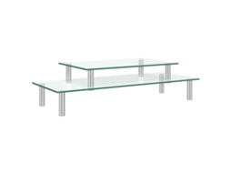 Suporte Para Monitor Vidaxl Transparente (39 X 24 X 6.6 Cm)