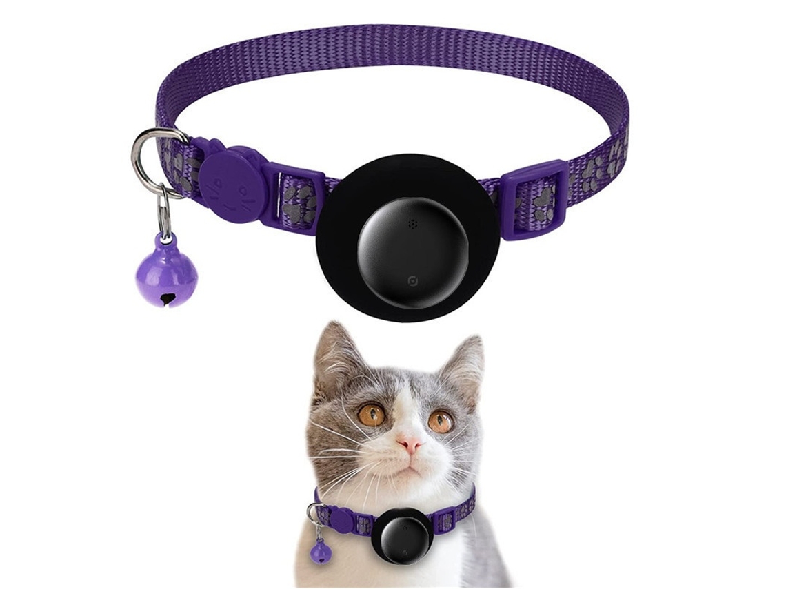 Rastreador Gps Anti-perda, Compatível Android E Apple, Roxo Elysve