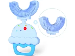 Escova U Infantil, Silicone Macio Premium, Limpeza 360°, Não Ataca Gengivas Sensíveis Crianças STELASPLEN