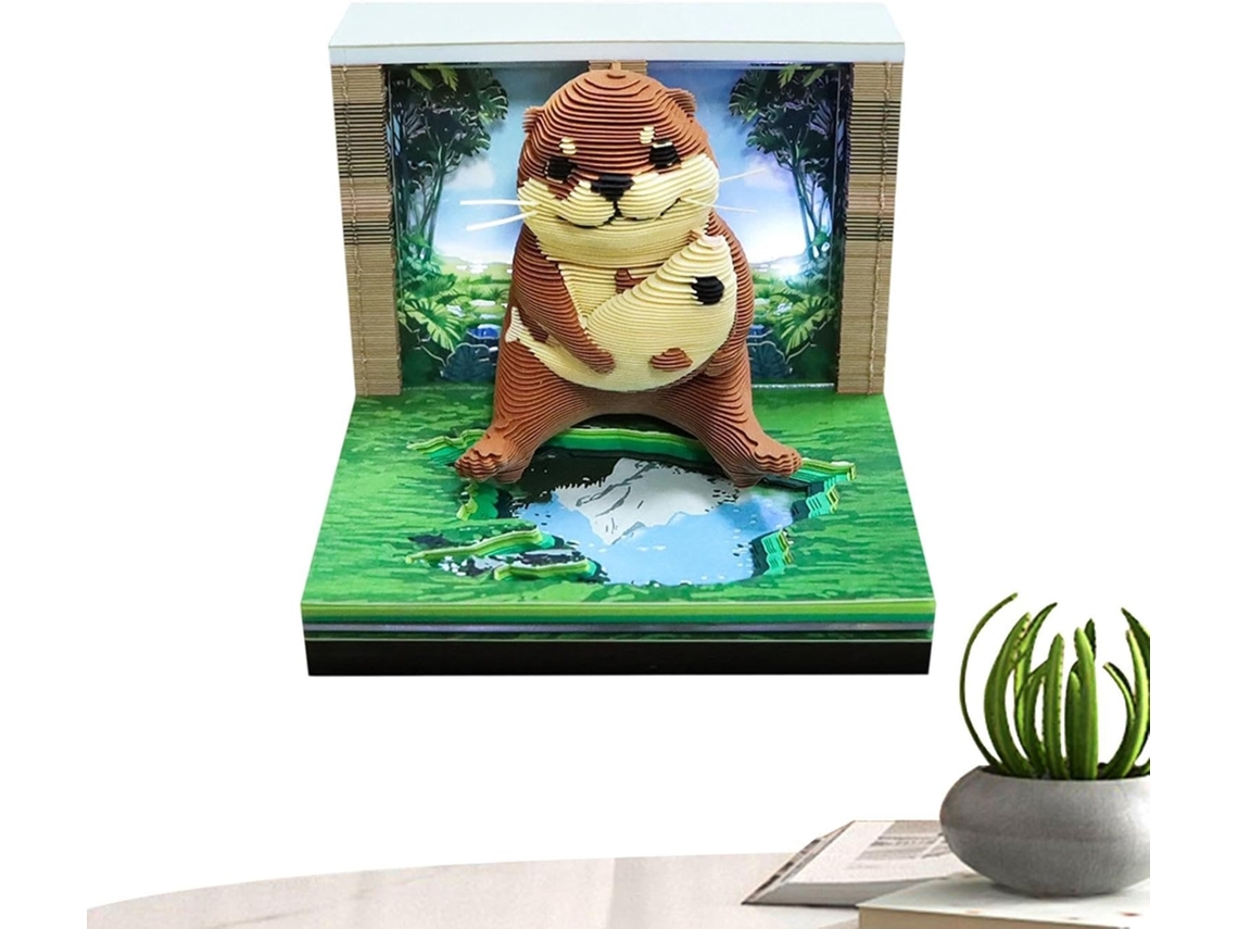Calendrier 3d 2027 Bloc-notes Lumineux En Forme D'animal