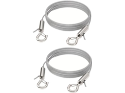 Ganazono 2 Peças Corda De Aço Inoxidável Ajustável Para Pendurar Quadros E Obras Arte, Ideal Para Fotos, Molduras E