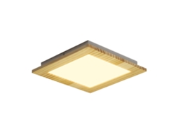 Led Luz de Teto para Sala de Estar Painel de Madeira Plana para Quarto Interno 3000 K Branco Quente 30 Cm 17 W para Cozinha Escadas Varanda NETTLIFE