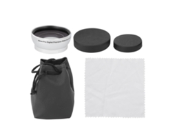 Lente Adicional Gran Angular 0.45x Para Lentes De Cámara 46mm De Vidrio Óptico Plata