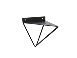 Suporte Triangular Para Prateleira, 2 Unidades, Ferro, Para Parede, Preto