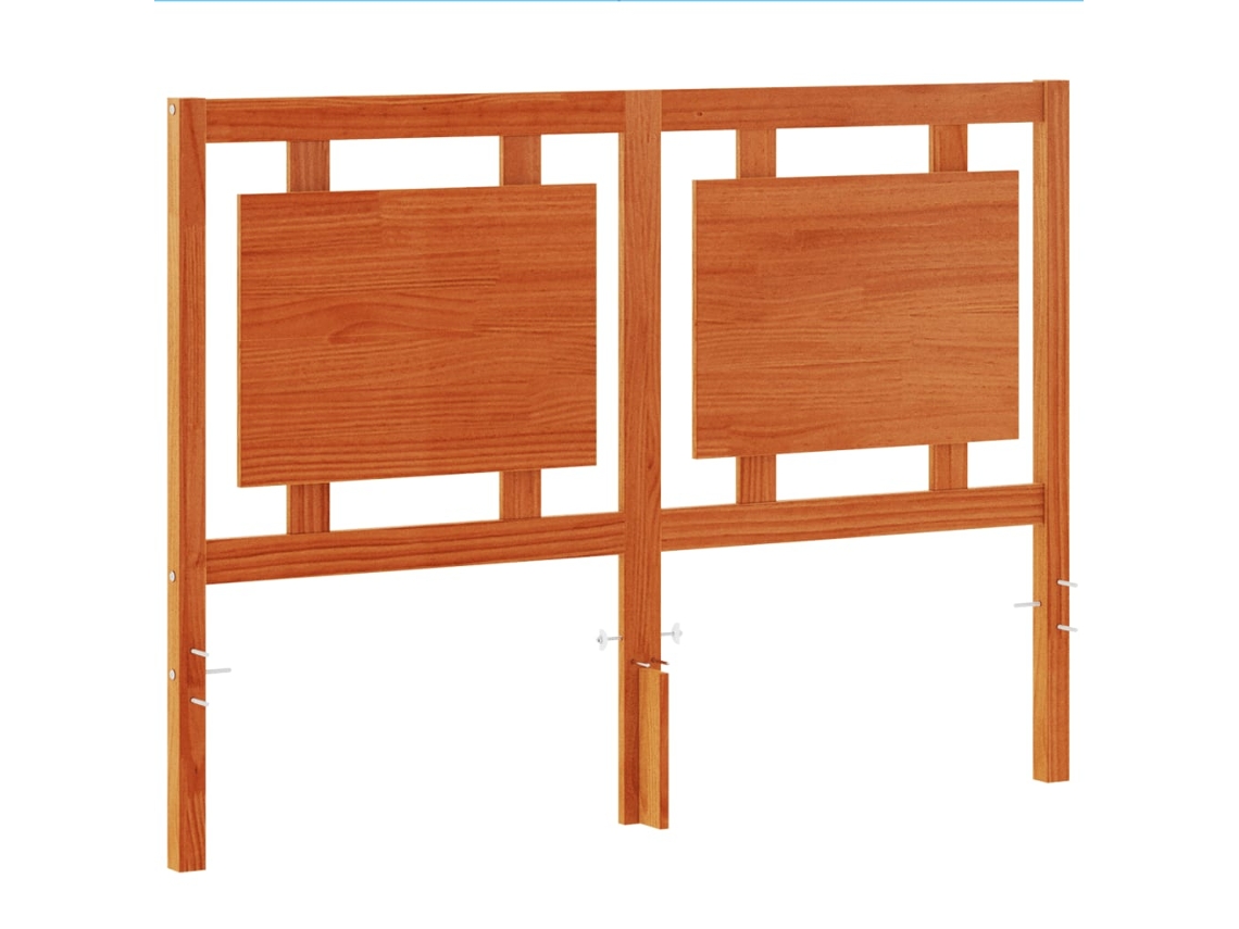 Headboard, Headboards Vidaxl Marrom Madeira De Pinho (140.5  X  100.5 Cm)