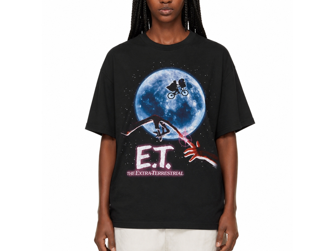 Rockinstone E.t. Moon Black T-shirt Size:xl