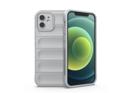 Capa Halinuia Para Iphone 12/12 Pro Magic Shield Tpu Cinzento (proteção Integral, Interior Em Flanela)