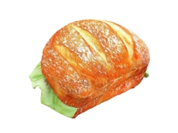 Almohada De Hamburguesa Multiuso De Algodón Pp Para Regalo De San Valentín Cumpleaños 55cm