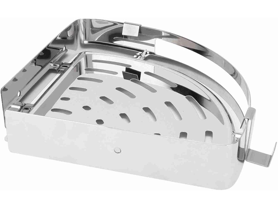 Prateleira De Canto Kuidamos Em Aço Inoxidável 304com Ganchos Para Armazenamento Banheiro E Cozinha, 27, 4x 20x 20cm