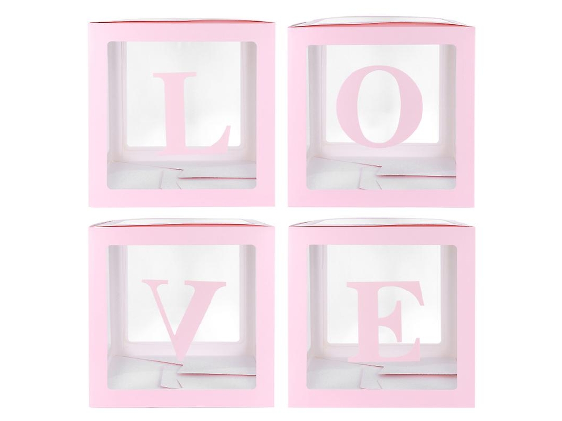 4pcs Caixa De Balões Decorativos De Festa Allinless