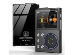 MP3 YIZHOOD DSD256 (Construído em 16G)Lossless tela de alta qualidade vem com suporte 20 idiomas preto