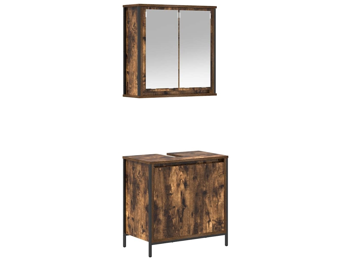 Conjunto de Móveis para Banheiro, 2 Peças, Madeira Carvalho Fumado MAISON EXCLUSIVE