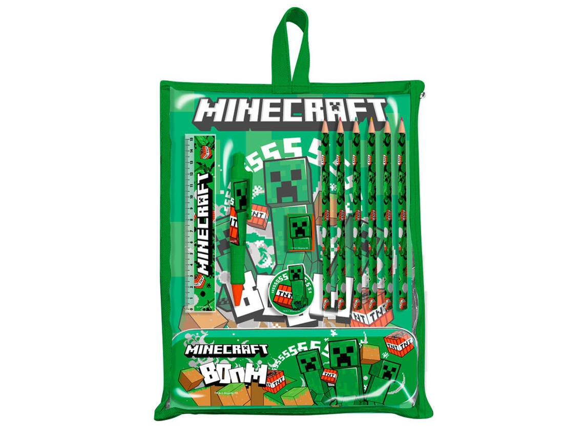 Licenciamento do conjunto de papelaria infantil Minecraft