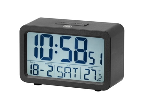 Reloj Despertador Trevi Sld 3p60 Digital Alarm Clock Black