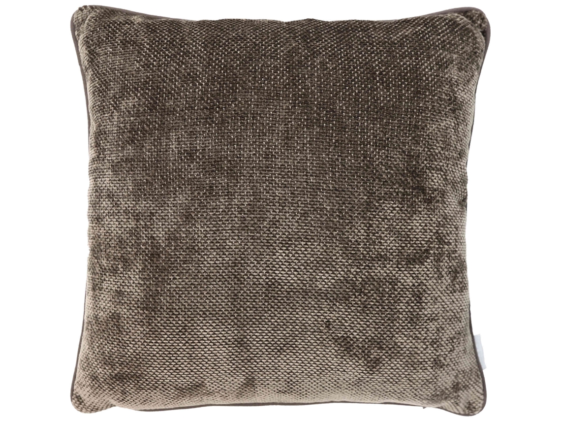 Almofada 45x45cm Chenille Castanho Kasa