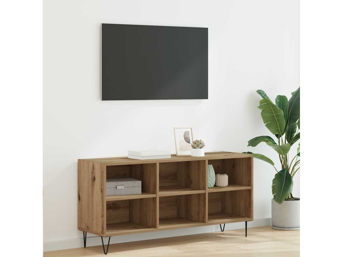 Vidaxl Gabinete Para Tv 103,5 X 30 X 50 Cm Carvalho Artesanal