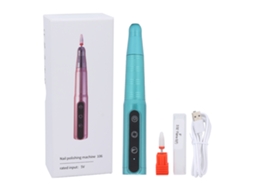 Lixadeira de Unhas Elétrica Portátil Sem Fio USB, Caneta Lixadeira para Unhas, Ideal para Uso Doméstico e Salão de Beleza, Verde