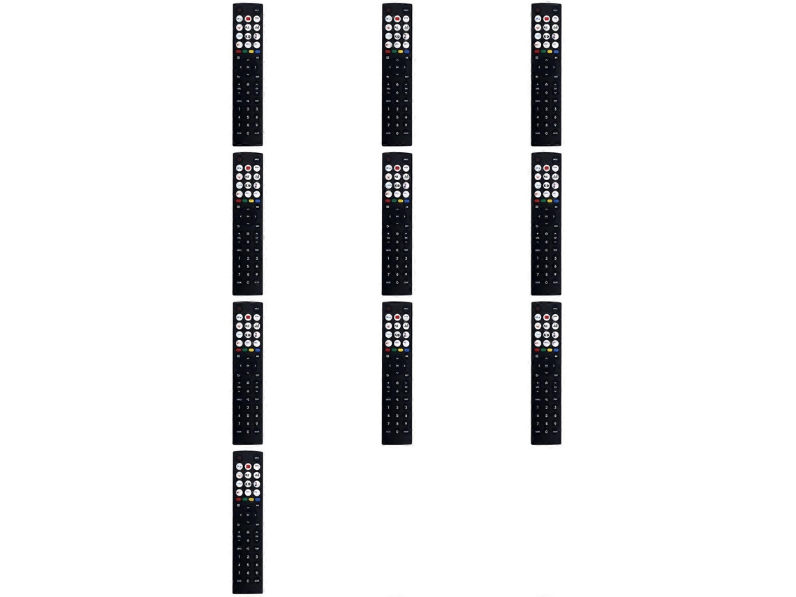 10 Controles Remotos Erf2j36h Sem Voz Para Smart Tvs Hisense 43a6k A22443h 75a6 A22443