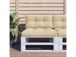 Vidaxl Almofadão Para Sofá De Paletes 70x40x12 Cm Tecido Bege
