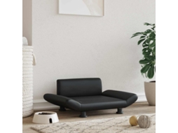 Vidaxl Cama 70x45x28 Cm Couro Artificial Preto