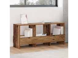 Vidaxl Estante De Revistas Madeira Antiga 102 X 30 X 45 Cm