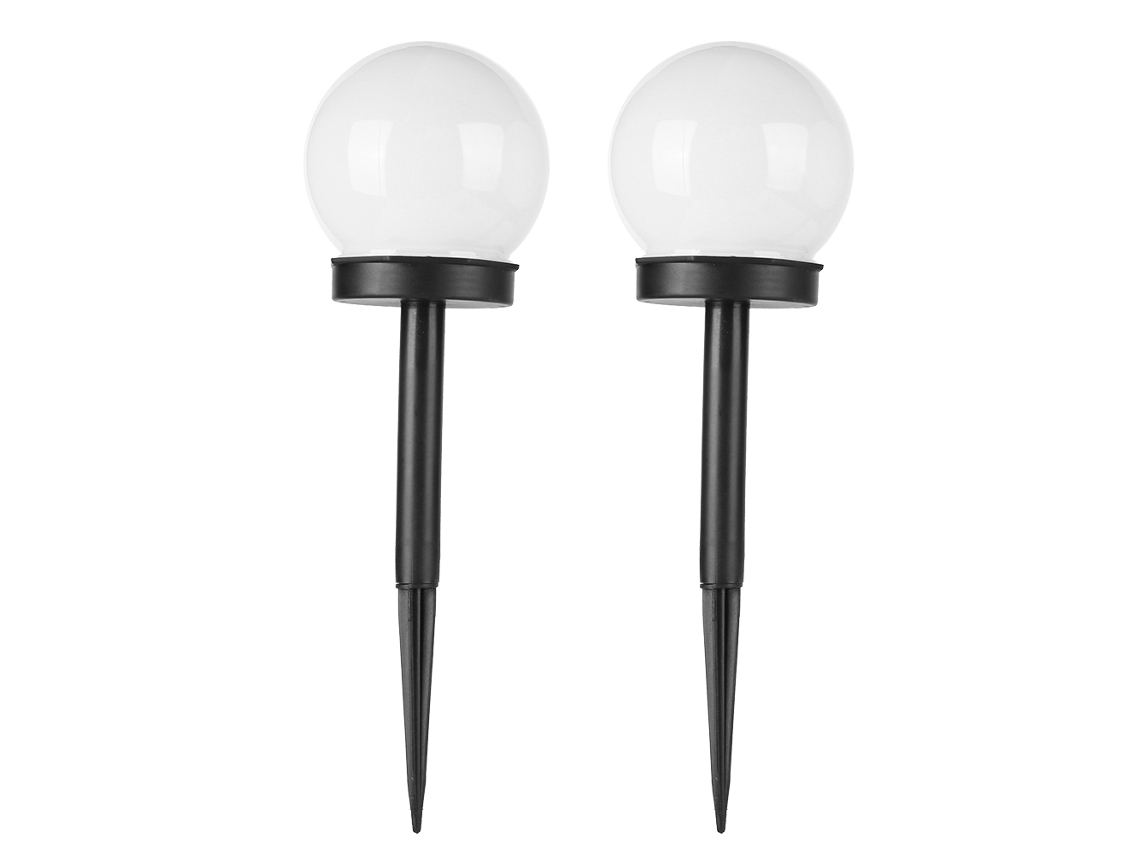 2pcs Lâmpada Solar para Gramado Jardim Impermeável Ip67 Luz Branca Iluminação Exterior Económica