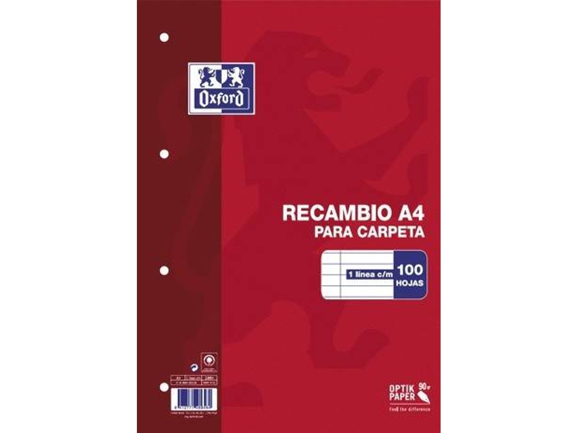 Recarga de Folhas OXFORD 339100000000