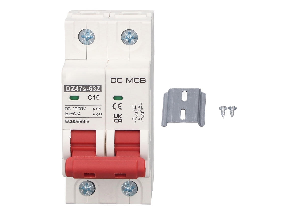 Interruptor de Circuito Miniatura 2p DC 500V 32A para Sistema Solar PV | S/MARCA