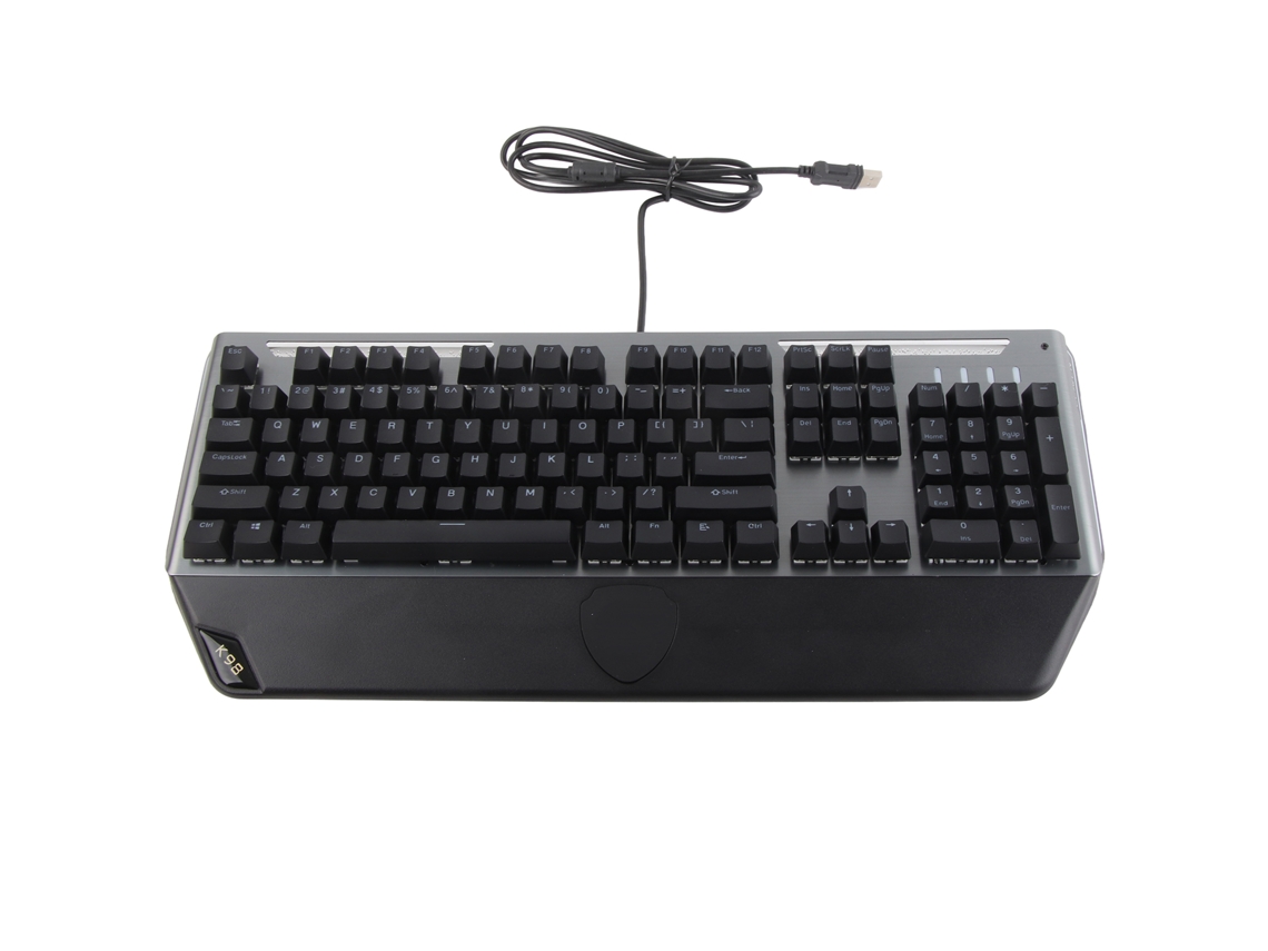 Teclado Mecânico LAXISCREED, Interruptor Azul, Iluminação LED, 104 Teclas
